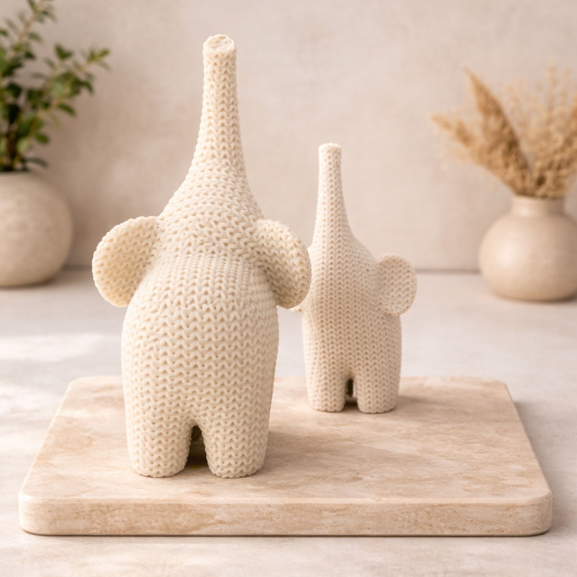 AayamVerse Harmony Elephants – Modern Decorative Set