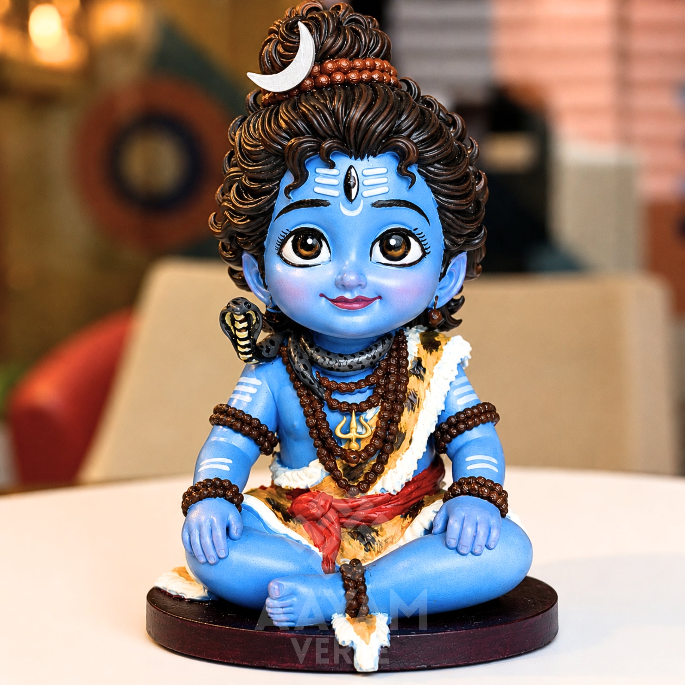 Bal Mahadev – Balroop Blessings 3.5 Inch Premium UV Resin Car Dashboard Idol
