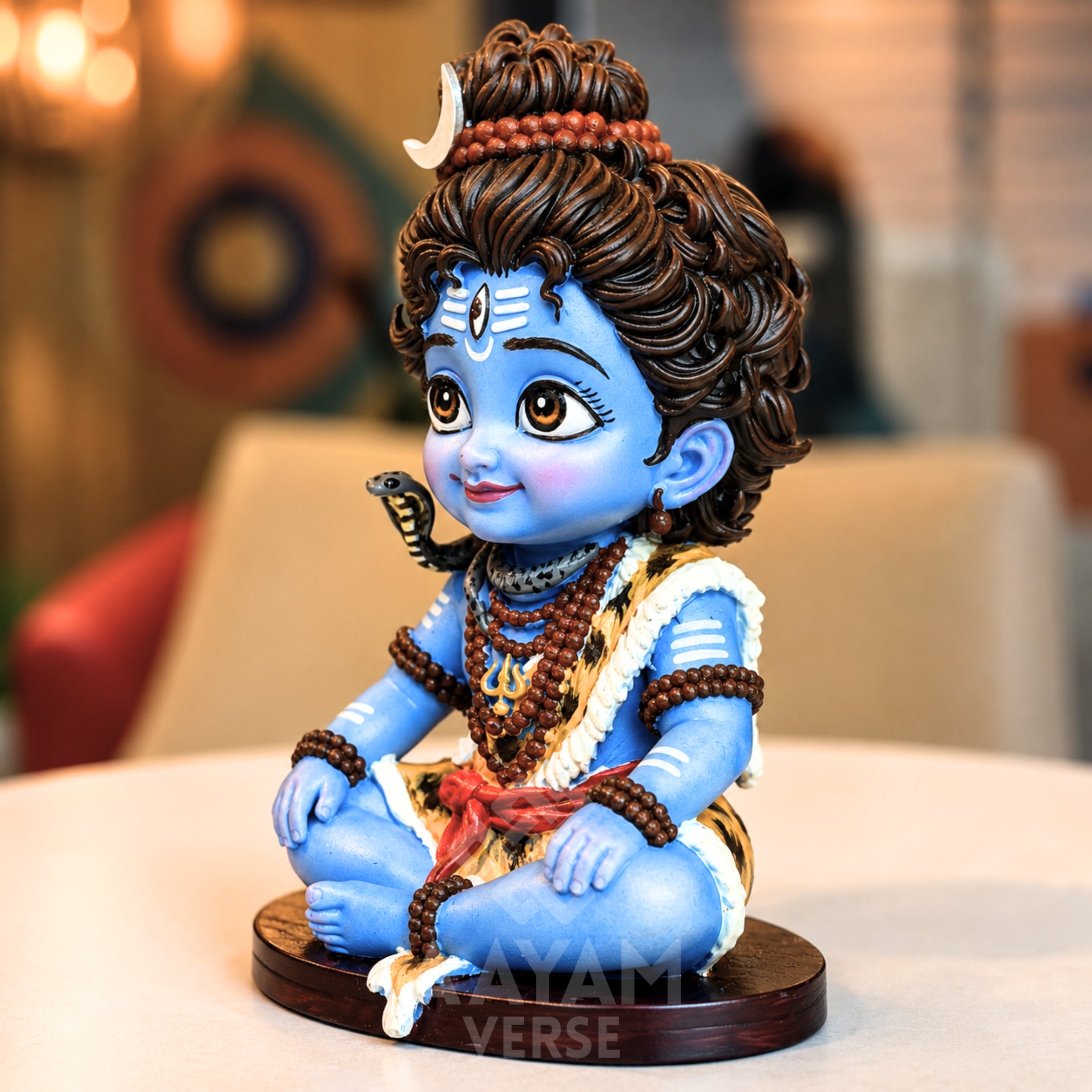 Bal Mahadev – Balroop Blessings 3.5 Inch Premium UV Resin Car Dashboard Idol