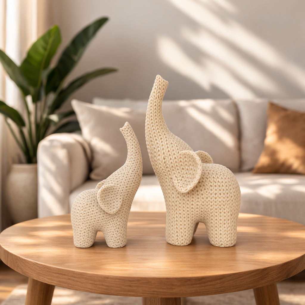 AayamVerse Harmony Elephants – Modern Decorative Set