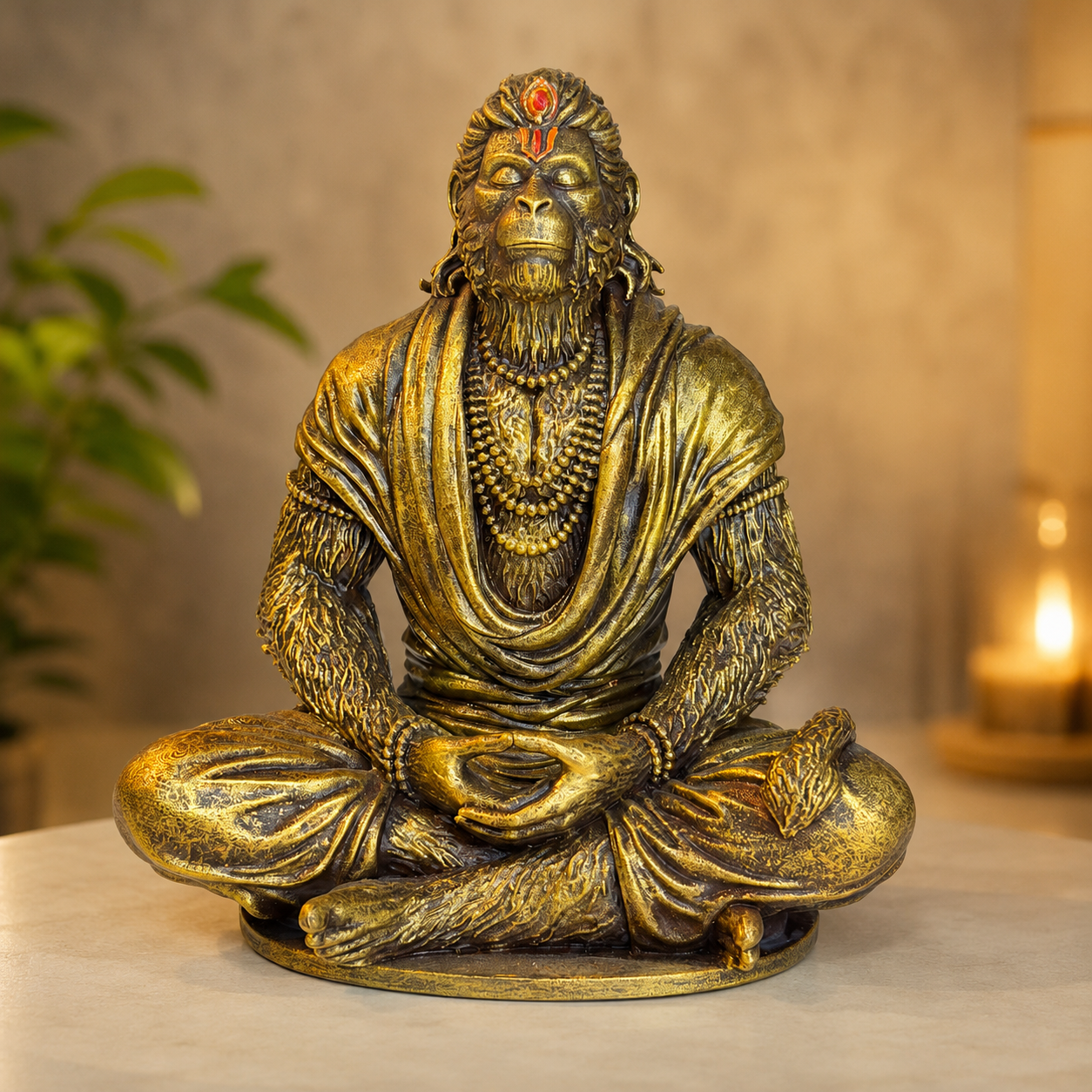 Hanuman Ji Divine Edition – Antique Look (3.5 Inch, Resin)