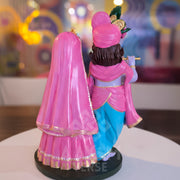 Premium Hand-Painted Radha Krishna Idol