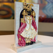 Rajadhiraj Dwarkadhish Murti – Handcrafted Krishna Idol for Car Dashboard & Home Temple
