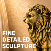 Rising Roar Ashok Stambh – 8 Inch Antique Gold Lion | Symbol of New India Strength & Pride