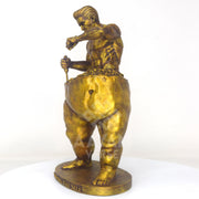 Shaping The Self Sculpture 8 Inch | Motivational Art Statue | Antique Gold Finish PLA+ Decor Showpiece for Office Desk, Study Table & Home Decor