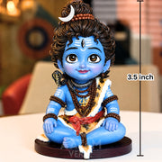 Bal Mahadev – Balroop Blessings 3.5 Inch Premium UV Resin Car Dashboard Idol