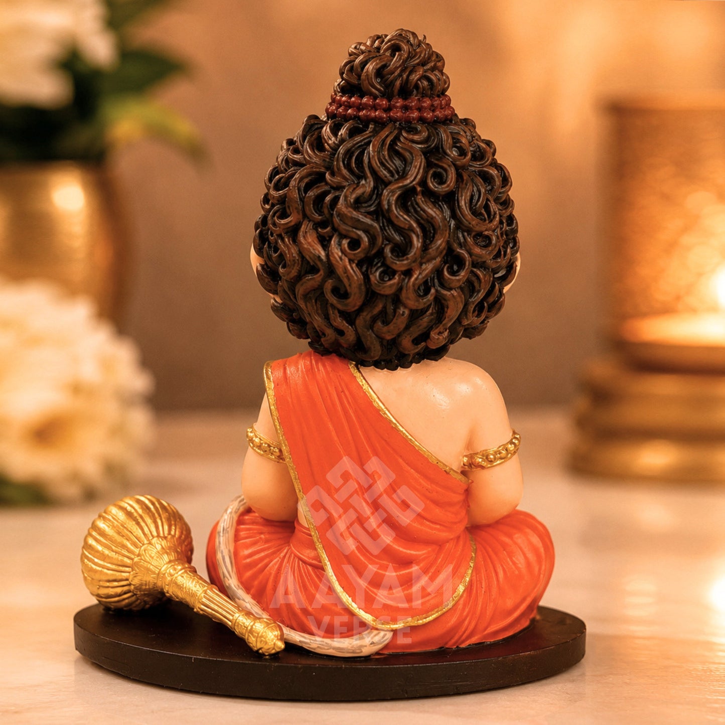 Balveer Hanuman Ji – Balroop Blessings 3.5 Inch Premium UV Resin Car Dashboard Idol