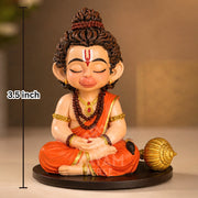 Balveer Hanuman Ji – Balroop Blessings 3.5 Inch Premium UV Resin Car Dashboard Idol