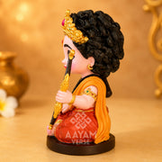 AayamVerse Ayodhya Nandan Ram Ji Murti for Car Dashboard | 3.5 Inch Premium Resin Idol | Balroop Ram Statue with Bow | Hand-Painted Hindu God Murti for Home Decor, Office Desk, Temple & Gifting