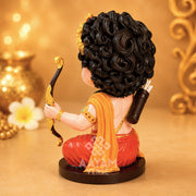 AayamVerse Ayodhya Nandan Ram Ji Murti for Car Dashboard | 3.5 Inch Premium Resin Idol | Balroop Ram Statue with Bow | Hand-Painted Hindu God Murti for Home Decor, Office Desk, Temple & Gifting