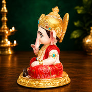 Sumukha Ganesh – 3.5 Inch Hand-Painted Idol