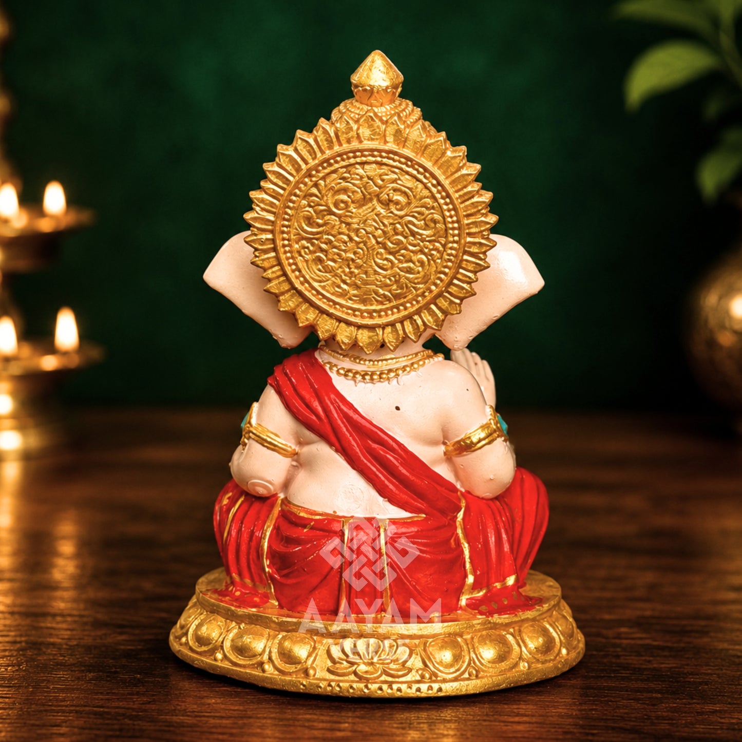 Sumukha Ganesh – 3.5 Inch Hand-Painted Idol