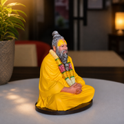 AAYAMVERSE Premanand Maharaj Ji Resin Idol-3.5 Inch | Hand-Painted Spiritual Idol for Car Dashboard, Home Temple & Office Decor